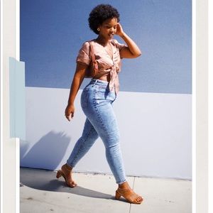 Curve love super skinny ankle jeans